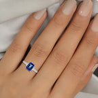RHAPSODY 950 Platinum AAAA Tanzanite and Diamond (VS-E-F) Ring 2.59 Ct.