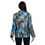 TAMSY Printed Padded Jacket (Size 20) - Blue_3881423_1