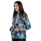 TAMSY Printed Padded Jacket (Size 20) - Blue_3881423_2