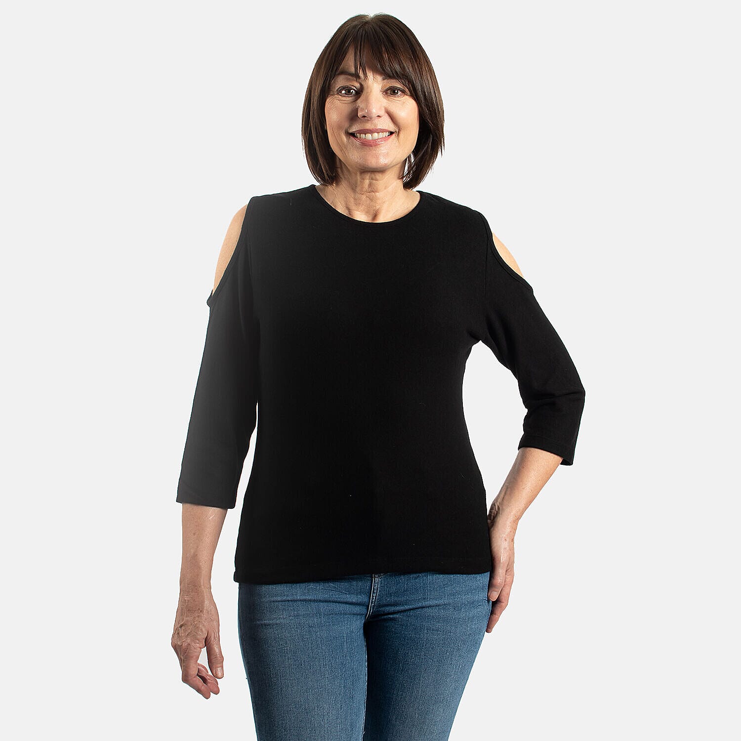 TAMSY Cold Shoulder Women's Top V32530696 0