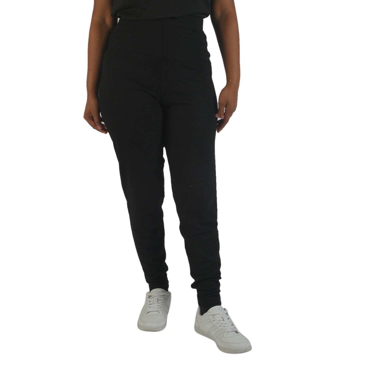 TAMSY Slim Fit Leggings (Size L-18) - Black V32566057 0