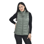 TAMSY Padded Gilet with 2 Side Zippered Pockets (Size XL,20-22) - Kelp_3888781_2