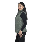 TAMSY Padded Gilet with 2 Side Zippered Pockets (Size XL,20-22) - Kelp_3888781_3