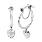 Silver Platinum Overlay Earring with Clasp in 18K Vermeil Yellow Gold Plated, Silver Wt. 6.41 Gms._3888920