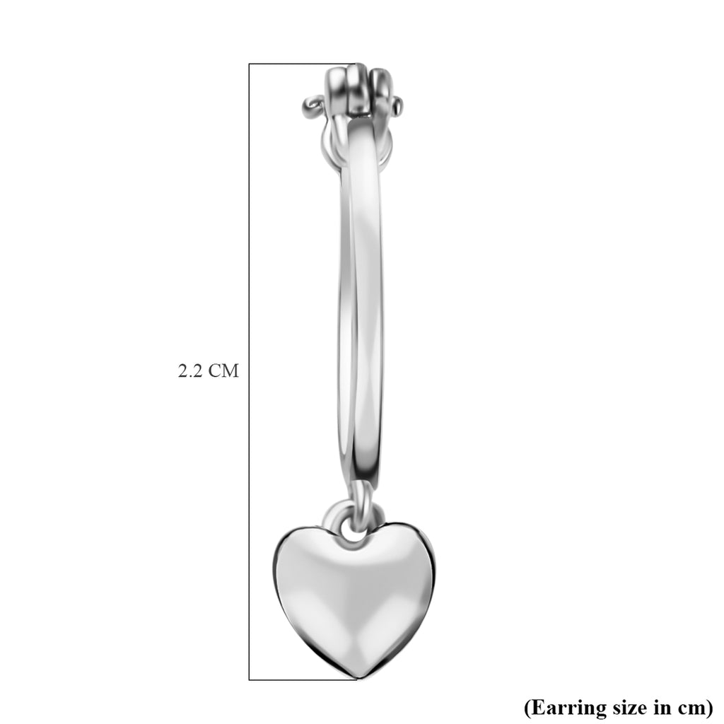 Silver Platinum Overlay Earring with Clasp in 18K Vermeil Yellow Gold Plated, Silver Wt. 6.41 Gms._3888920_4