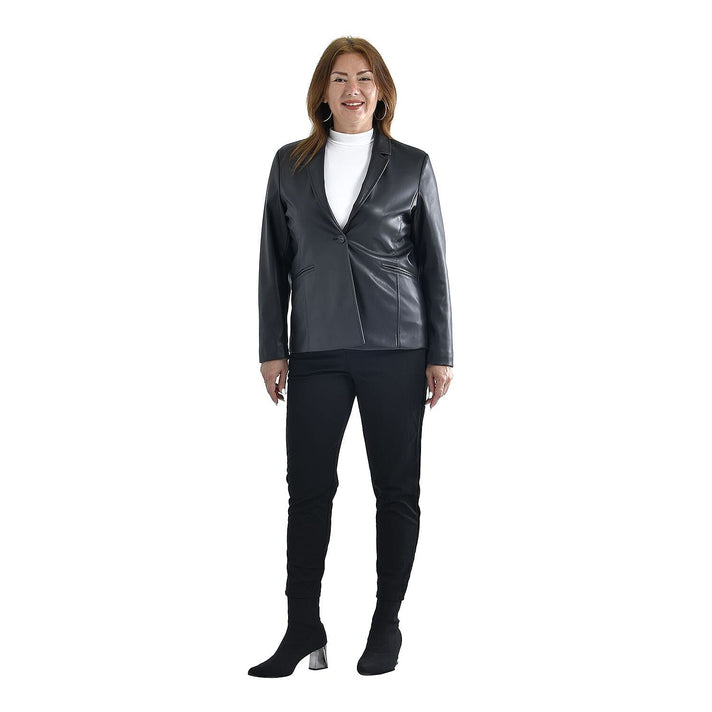 Tamsy PU faux Leather Blazer 3889687 1