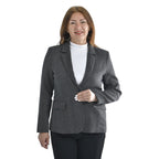 TAMSY Long Sleeves Blazer with Notched Lapel Collar (Size M,12-14) - Grey_3890809_3