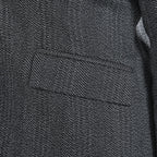 TAMSY Long Sleeves Blazer with Notched Lapel Collar (Size M,12-14) - Grey_3890809_5