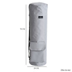Soul Smart Solid Yoga Bag With Shoulder Strap (Size 70x20 cm) - Light Grey_3891038_7