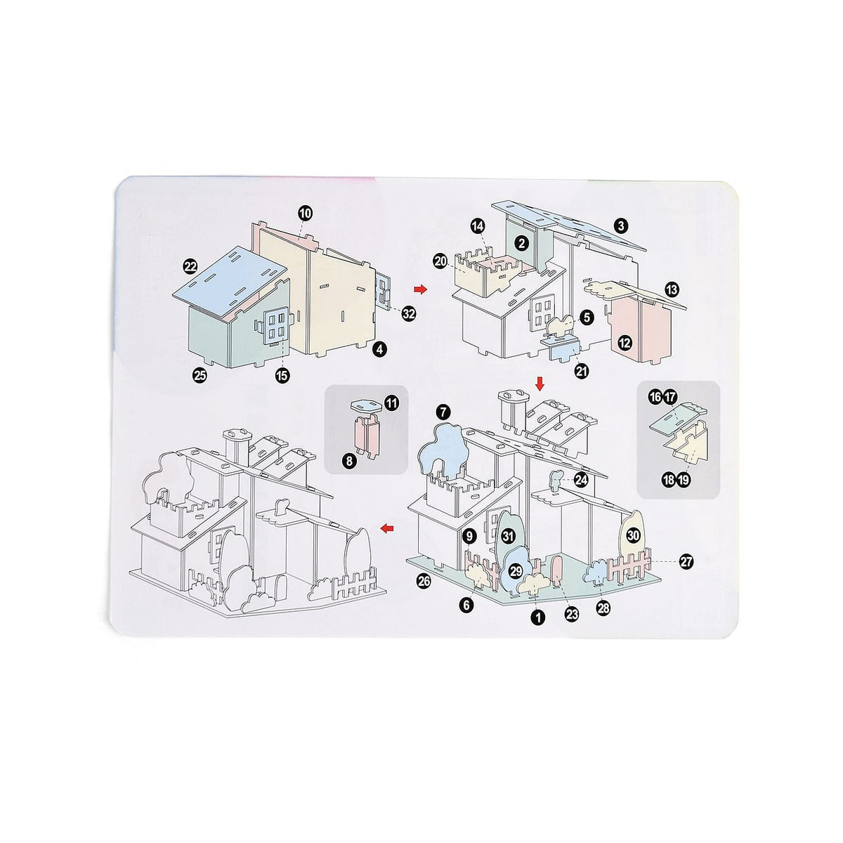 3D House Puzzle 8192848 10