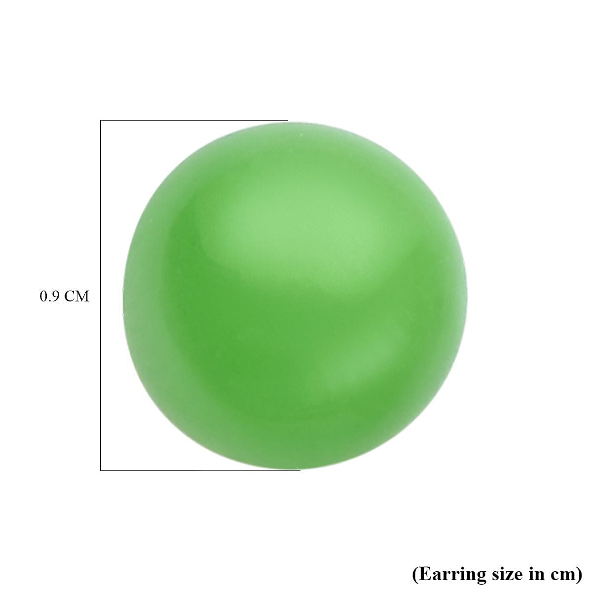 4 Ct. Green Jade Solitaire Earrings in Sterling Silver 3793663 6