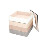4 Layer Stackable Jewellery Organizer (Size 21x21x21 Cm) - Ombre