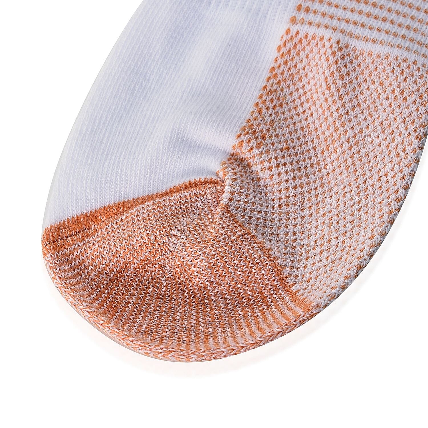 4 Pairs Antibacterial Copper Infused Compression Socks - White and Brown 6295751 12