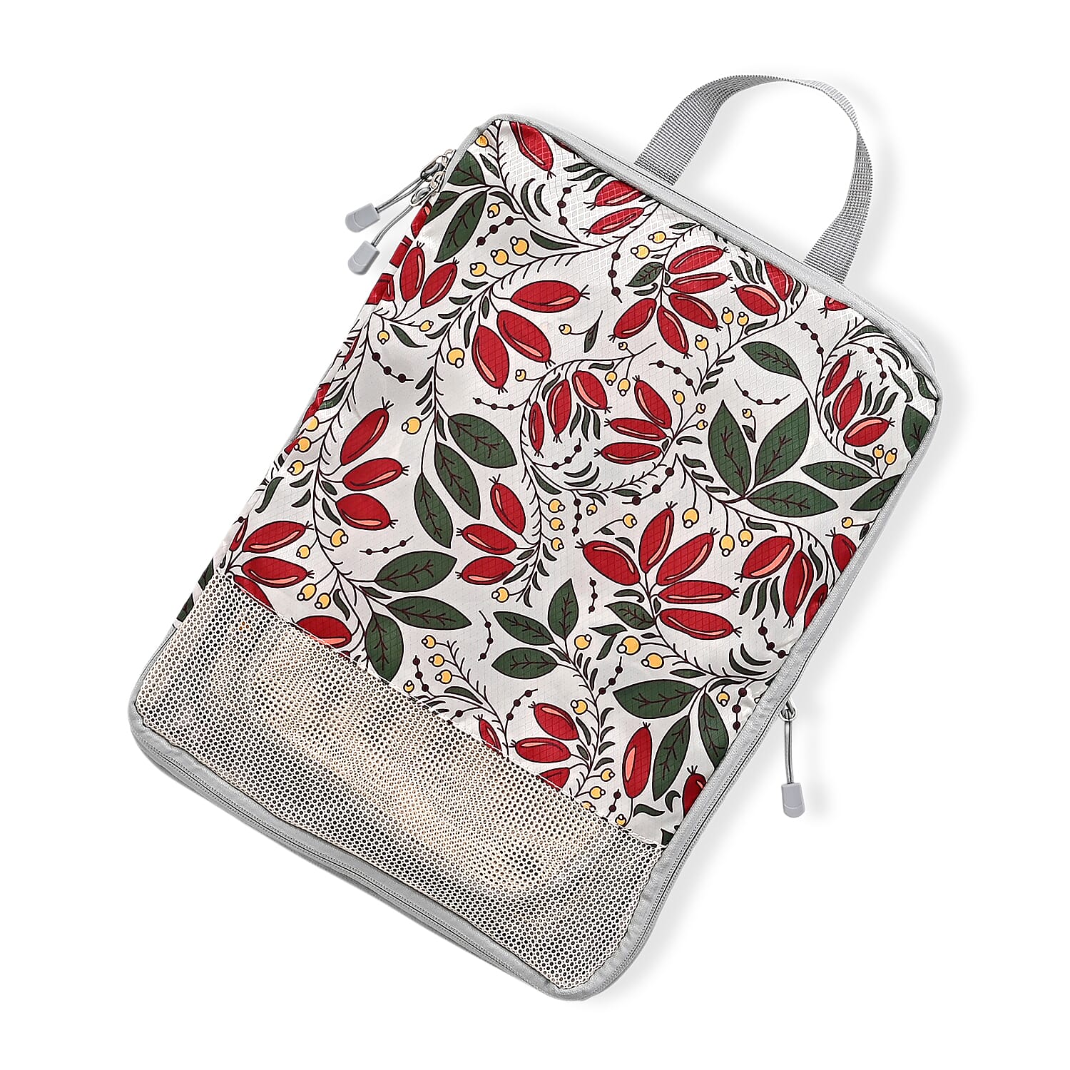 4-Piece Floral Print Clothing Storage Set - Red 8430994 2