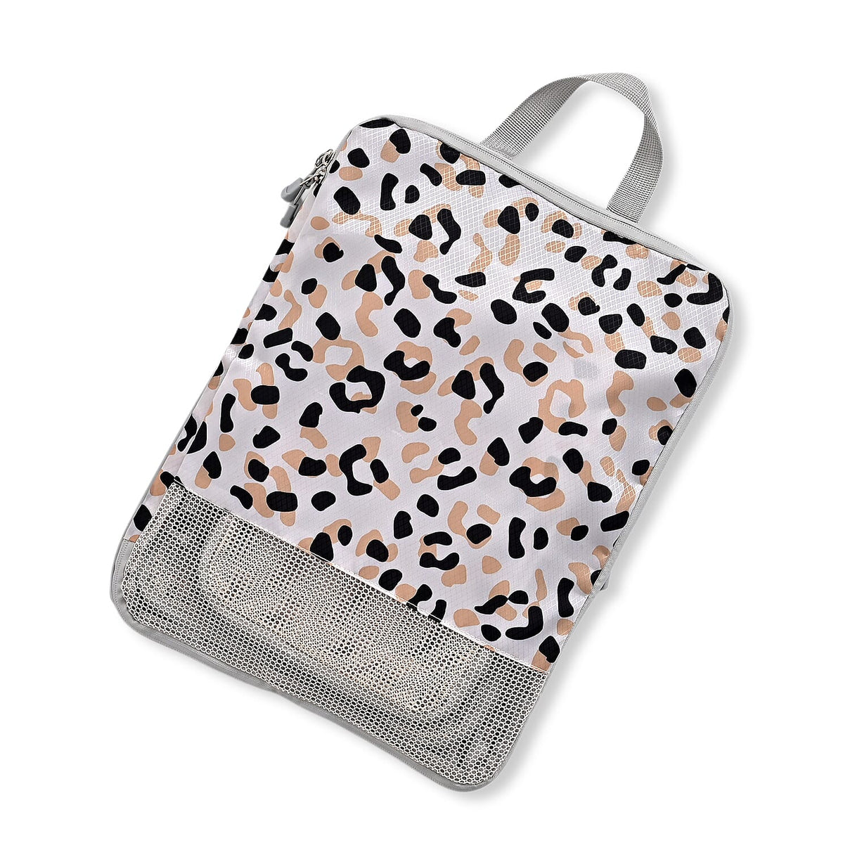 4-Piece Leopard Print Clothing Storage Set - White V32489090 2