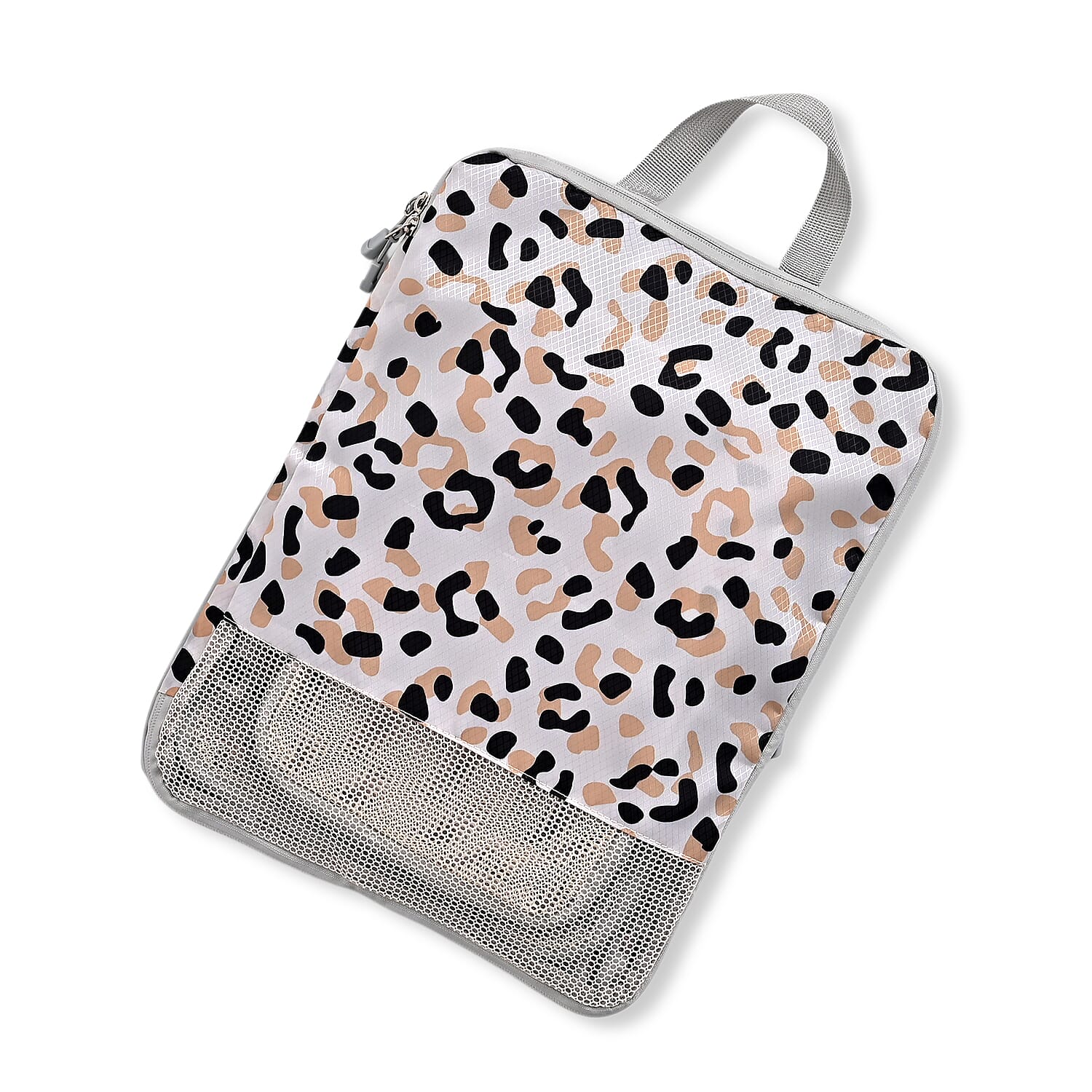 4-Piece Leopard Print Clothing Storage Set - White V32489090 2