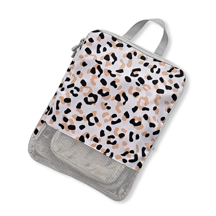 4-Piece Leopard Print Clothing Storage Set - White V32628449 2