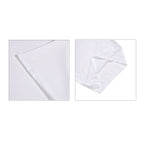 4 Piece Set - Homesmart Soft Duvet Cover, Fitted Sheet - 2 Pillow Cases (Double Size, 200x200 cm) - White