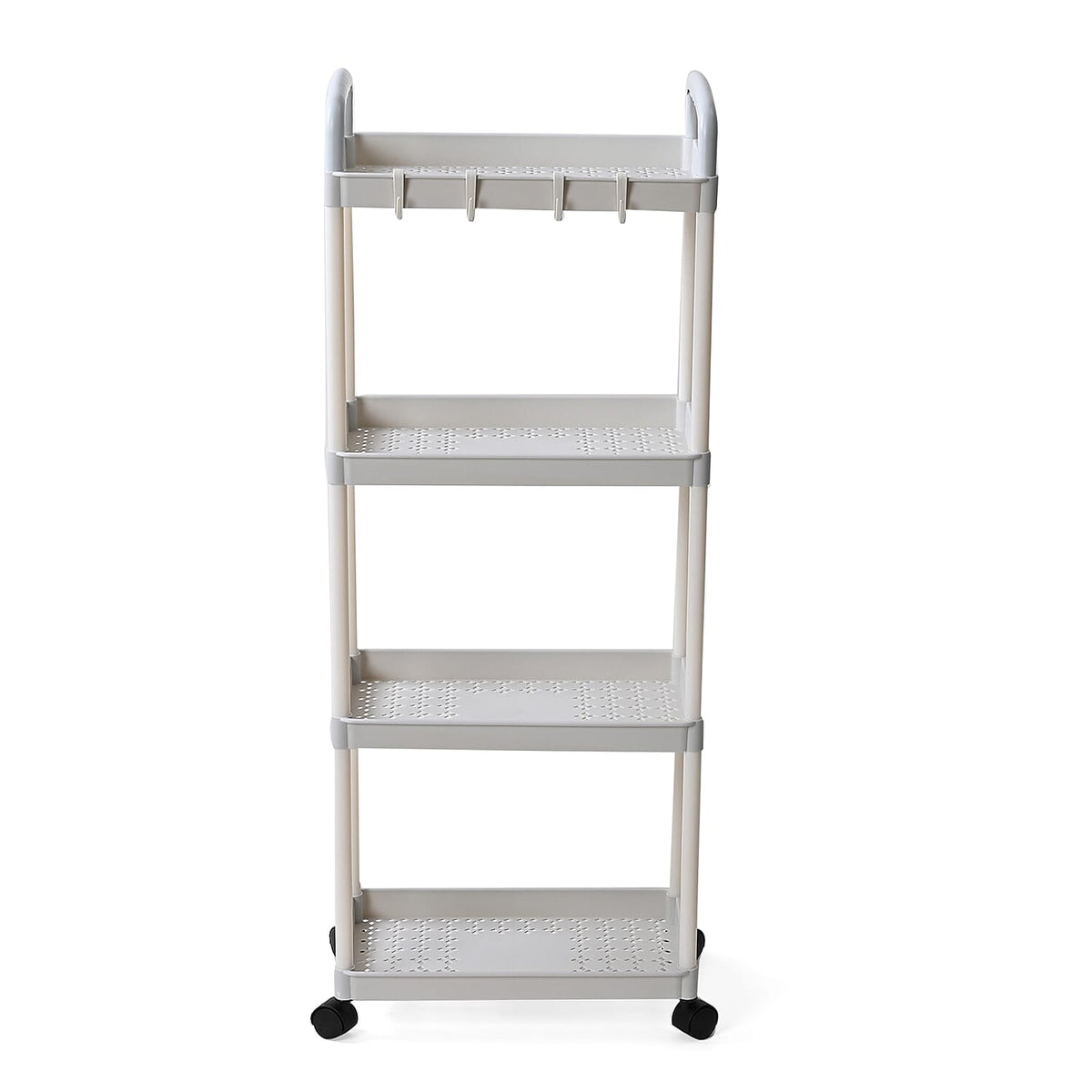 4-Tier Organizer with Wheels (99cm) - White 8050222 2