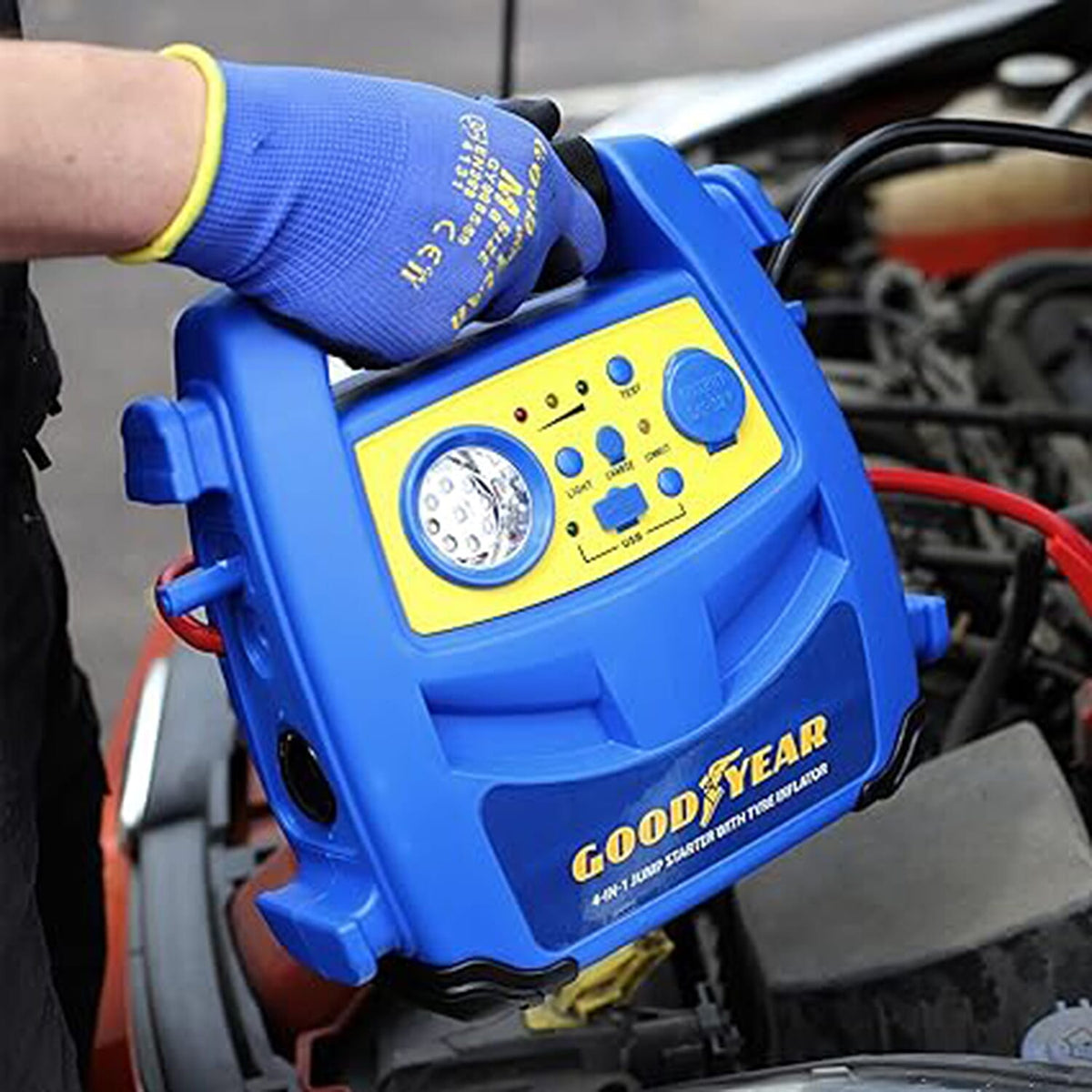 Goodyear: 4-in-1 Jumpstarter with Tyre Inflator 7746461 4