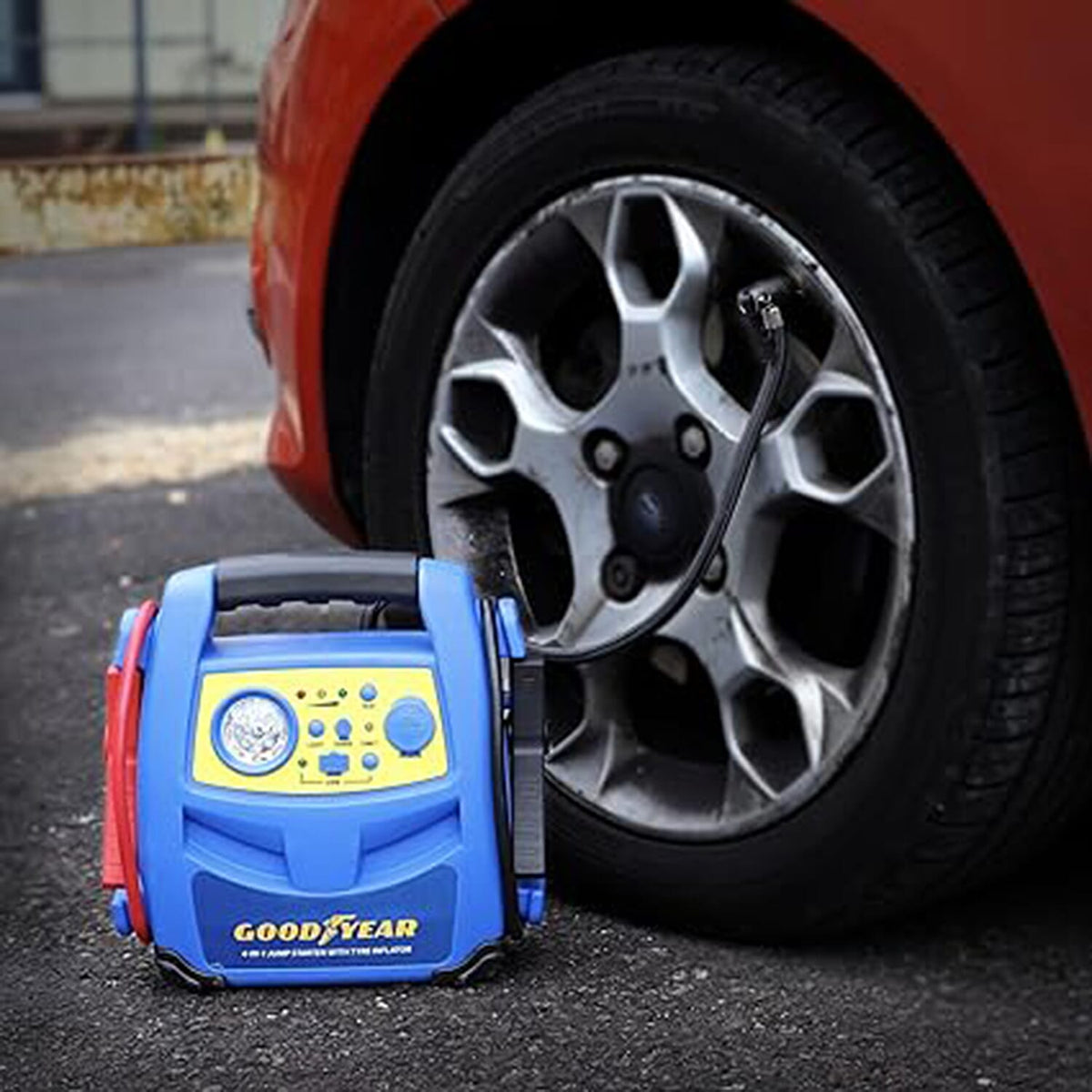 Goodyear: 4-in-1 Jumpstarter with Tyre Inflator 7746461 5