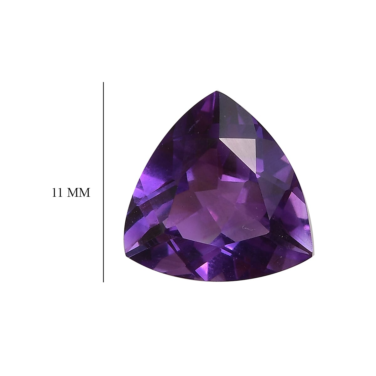 4.05 Ct. Loose Mashamba Amethyst AA Grade TRILLION 11 mm 6268121 4