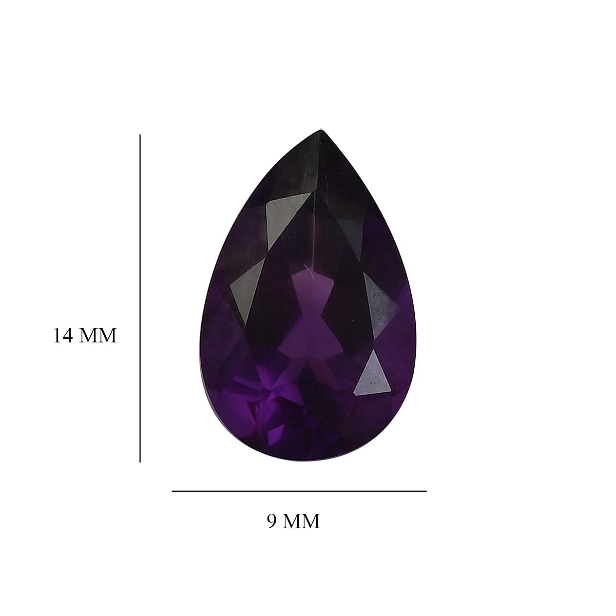 4.05 Ct. Loose Mashamba Amethyst AAA Grade PEAR 14x9 mm 6268105 4