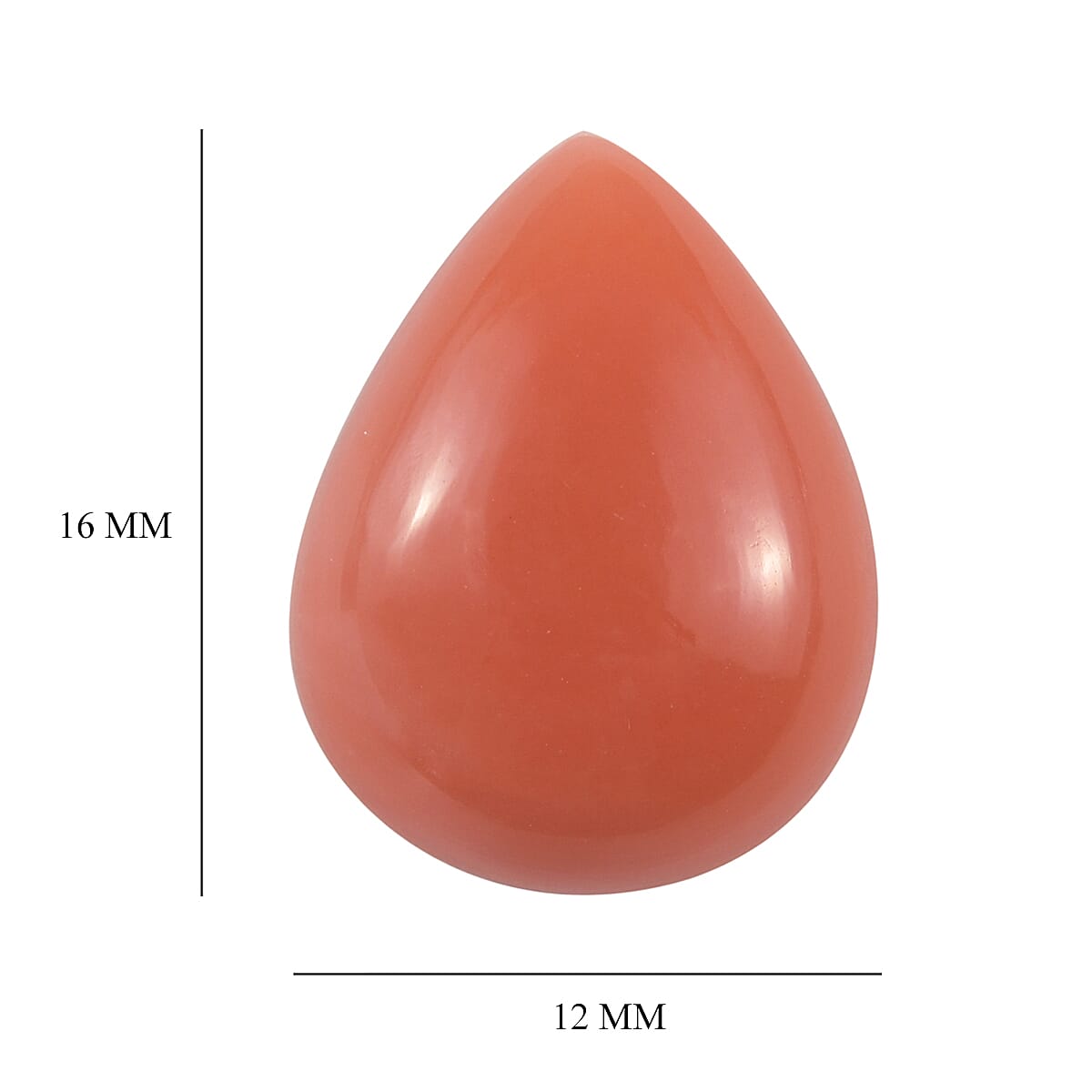 4.16 Ct. Loose Peach Opal AAA Grade PEAR 16x12 mm 6261720 4