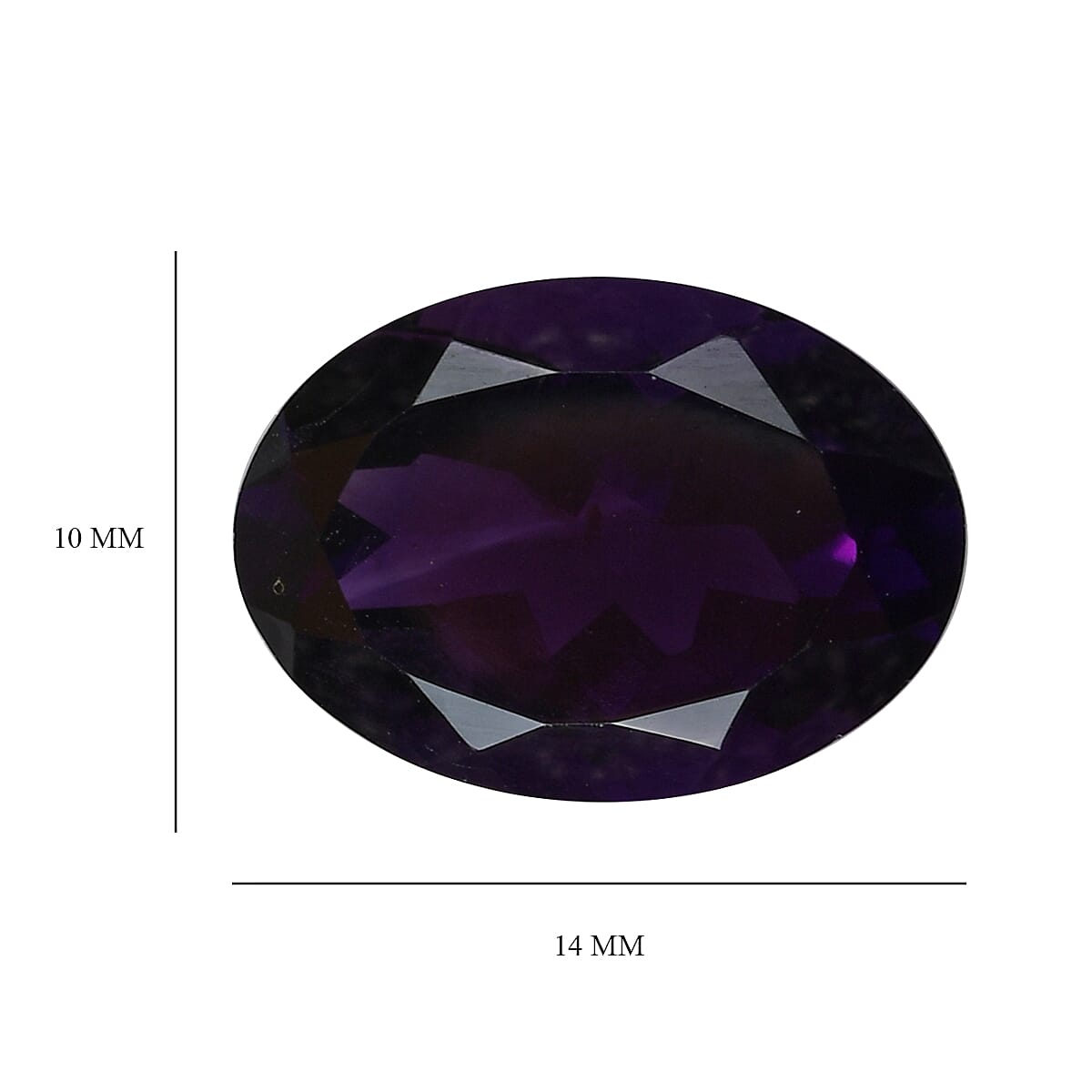 4.83 Ct. Loose Lusaka Amethyst AAA Grade OVAL 14x10 mm 6099974 4