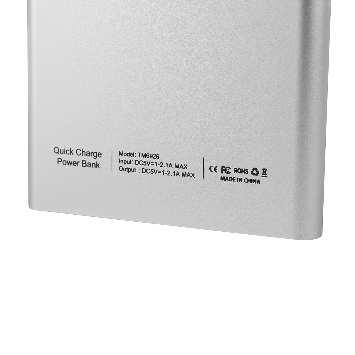4000mAh Powerbank with Fast Charging- Silver 8051981 1