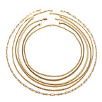 Biggest Jewellery Gift Idea 2025 - 15 Piece Set -  Clasp and Earring and Necklace and Bracelet Pure White Stainless Steel_4071846_1