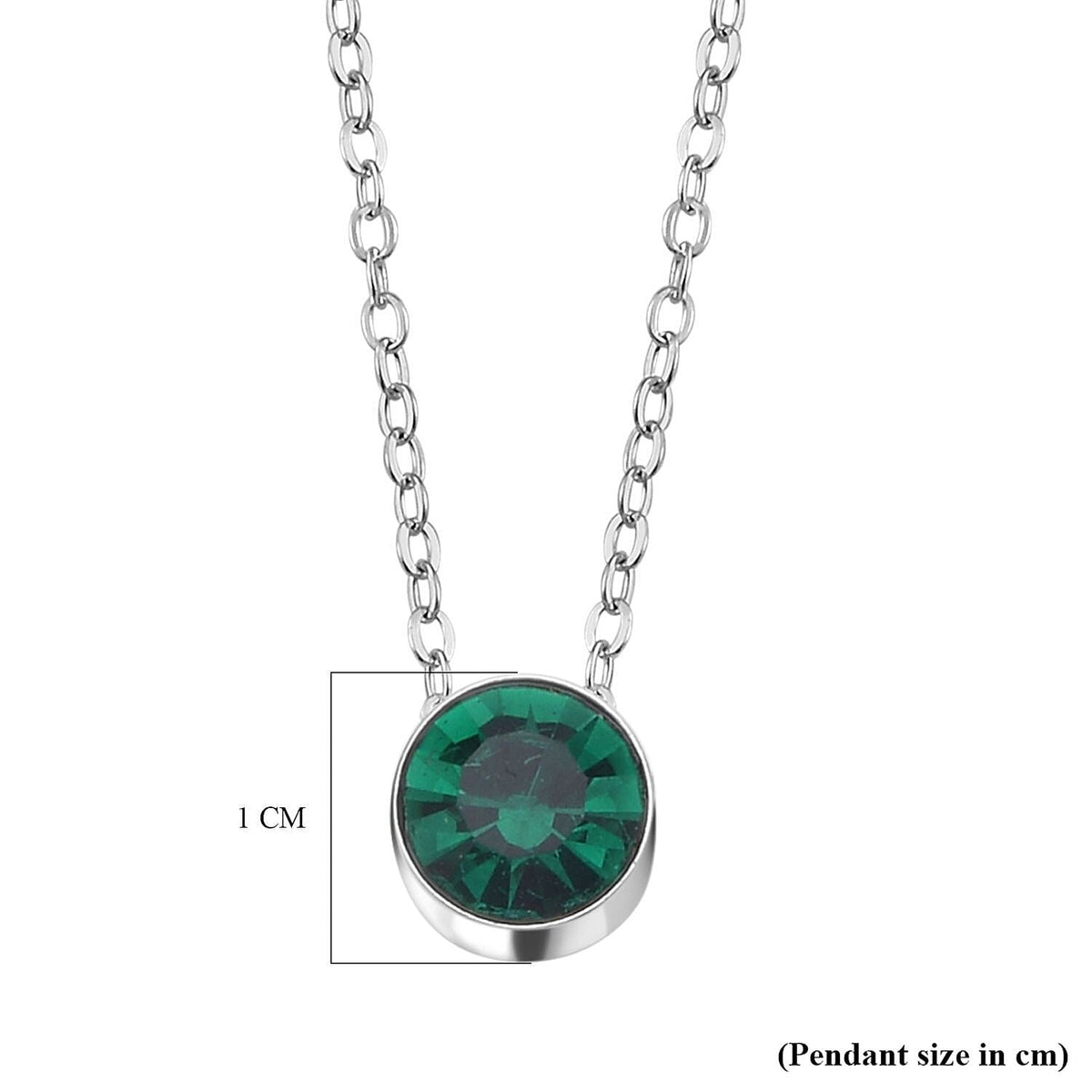 Set of 12 - Multi Austrian Crystal Pendant with Chain 4123406 9