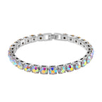 3 Piece Set - White Mystic Crystal Bracelet (Size 7.5) with Bracelet Buddy & Bracelet Box 70.00 Ct._4124147_4