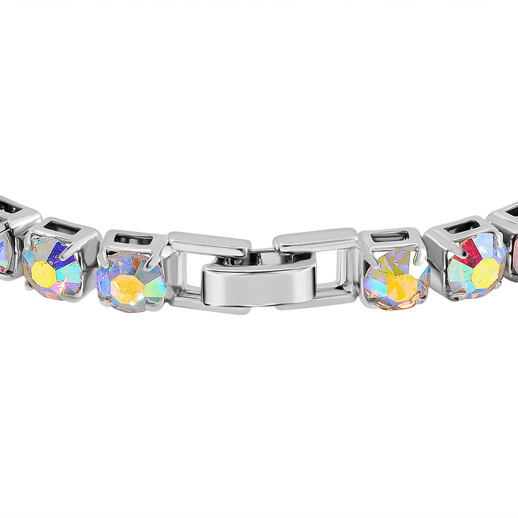 3 Piece Set - White Mystic Crystal Bracelet (Size 7.5) with Bracelet Buddy & Bracelet Box 70.00 Ct._4124147_5
