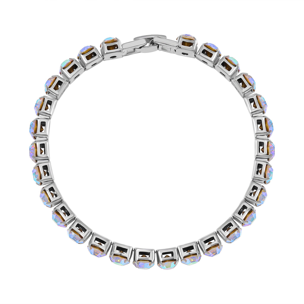 3 Piece Set - White Mystic Crystal Bracelet (Size 7.5) with Bracelet Buddy & Bracelet Box 70.00 Ct._4124147_6