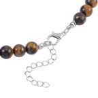 Set of 2 - Multi Gemstones 7 Chakras Sun Charm Necklace (Size - 18+2 Ext) & Stretchable Bracelet (Size - 7.5) in Silver Tone 297.50 Ct._4166531_4