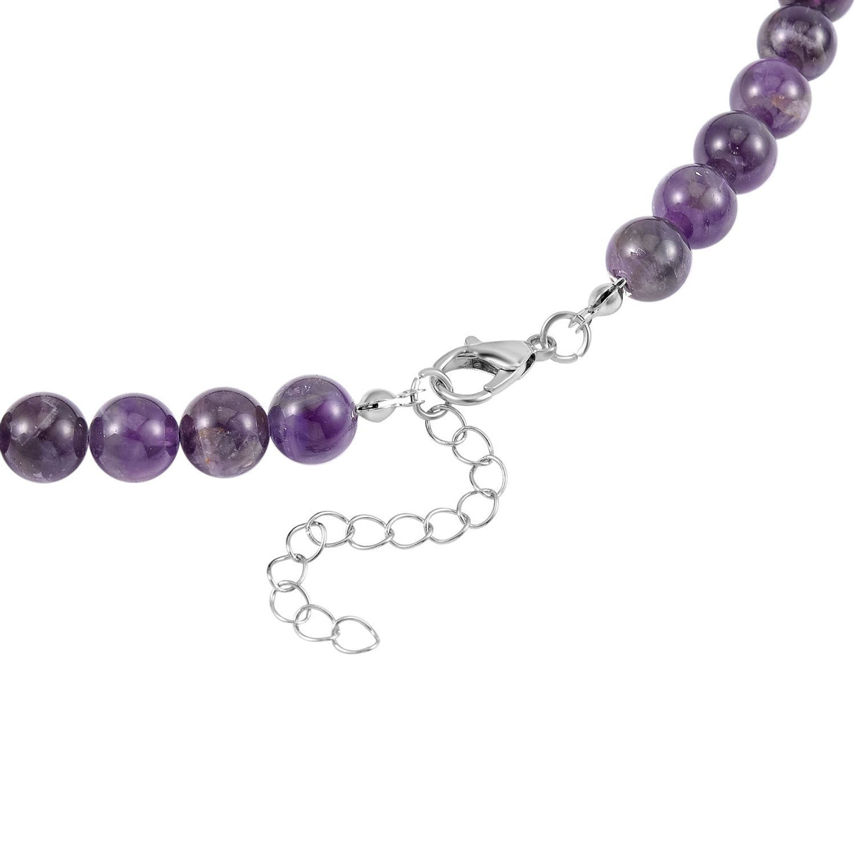 Set of 2 - Multi Gemstones 7 Chakras Butterfly Charm Necklace (Size - 18+2 Ext) &amp; Stretchable Bracelet (Size - 7.5) in Silver Tone 297.50 Ct. V32530982 5