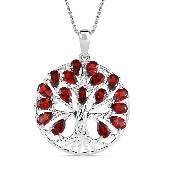 4.25 Ct. Citrine Tree of Life Pendant in Sterling Silver With Chain (Size 20) 4195406 1