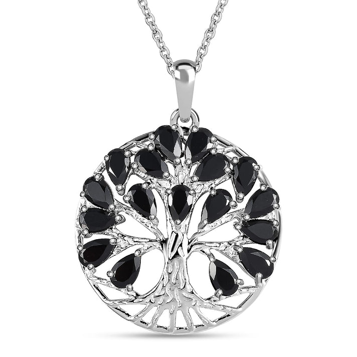 4.25 Ct. Citrine Tree of Life Pendant in Sterling Silver With Chain (Size 20) 4195406 1