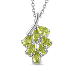 Hebei Peridot Pendant withl Chain (Size 20) in Platinum Overlay Sterling Silver 1.26 Ct_4268081