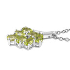 Hebei Peridot Pendant withl Chain (Size 20) in Platinum Overlay Sterling Silver 1.26 Ct_4268081_3