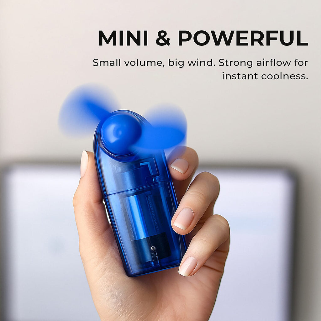 Set of 3 - Oxycool Pocket Fan with Neck Cord
