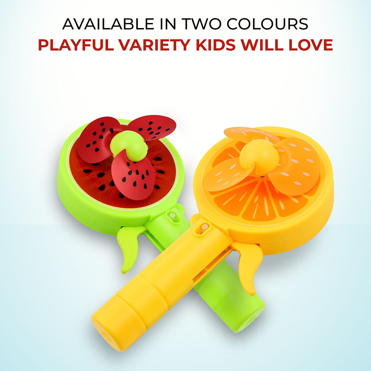 Set of 2 OXYCool Mini Fruit Handheld Fans 4283568 6