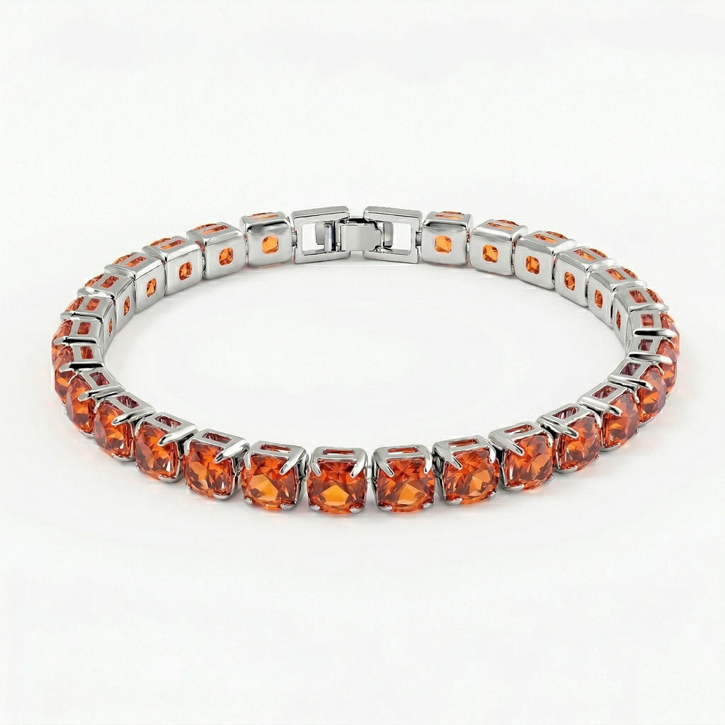 3 Piece Set - Yellow Crystal Bracelet (Size 7.5) with Bracelet Buddy & Bracelet Box