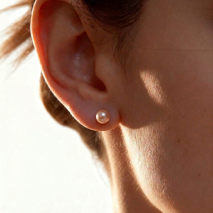WOW Deal - Set of 5 - Multi Colour Fresh Water Pearl Stud Earrings with Push Backs 12.50 Ct. 4313892 2