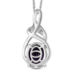 Champagne Diamond Pendant with Chain (Size 20) in Rhodium Overlay Sterling Silver 0.48 Ct._4325603_4