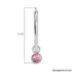 5 Piece Set - Golden & Multi Color Crystal Charms and Earrings with Clasp_4325612_5