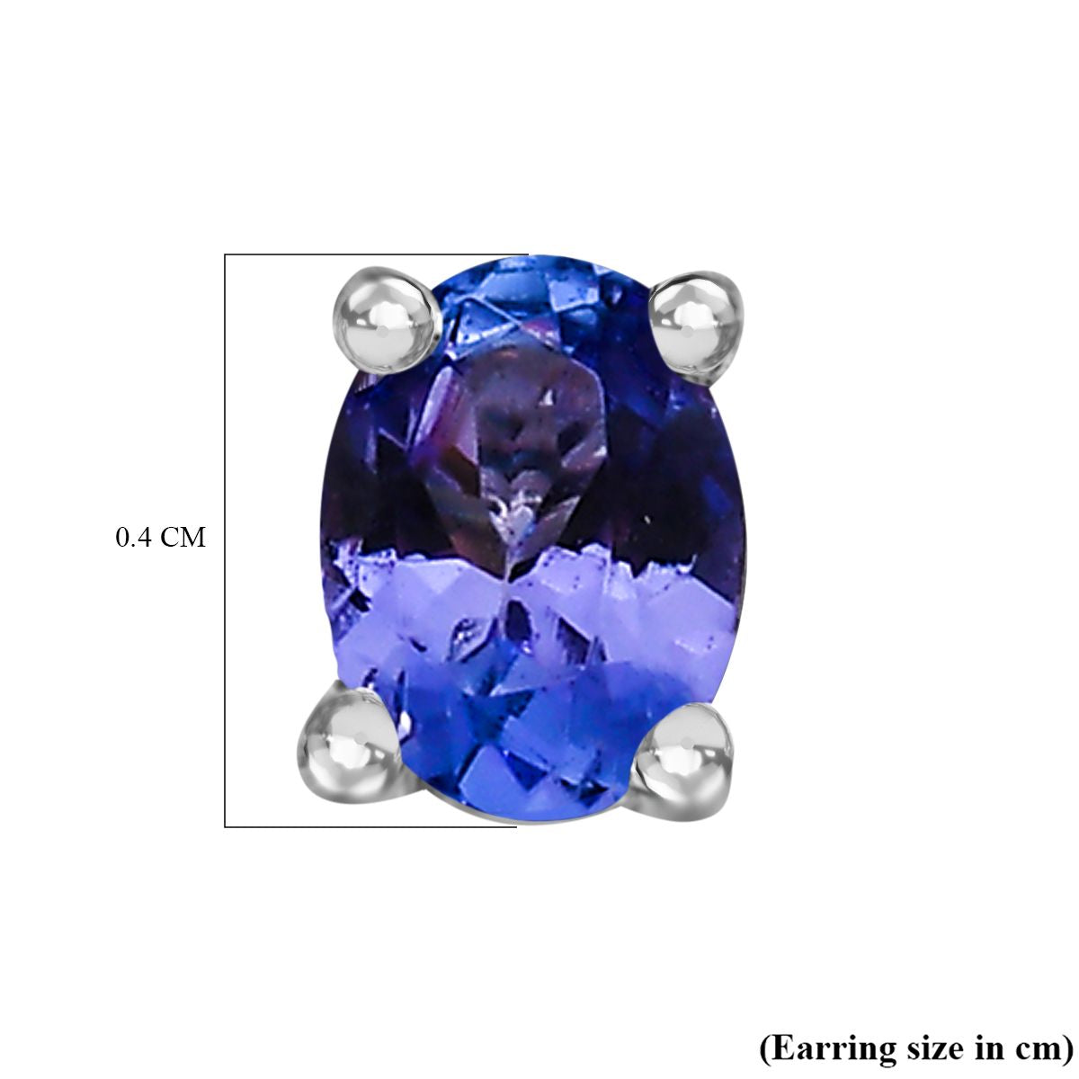 3 Piece Set - Tanzanite, White Zircon Ring and Solitaire Pendant and Earring in Rhodium Overlay Sterling Silver 1.31 Ct. V32637297 15