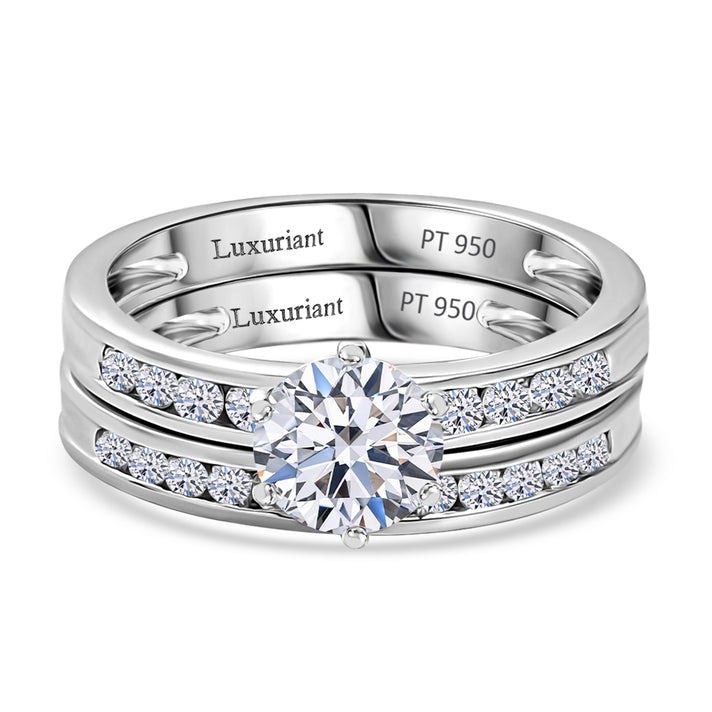 LUXURIANT 1.50 Ct. Lab Grown Diamond Ring in 950 Platinum SGL Certified 4355653 1