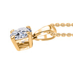 Luxuriant Diamond Lab Grown Diamond (SI-G/H) Pendant with Chain (Size 20) in 18K Vermeil Yellow Gold Plated Sterling Silver 1.02 Ct._4369887_3